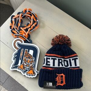 New Era Detroit Tigers Beanie & Hype Chain Combo.